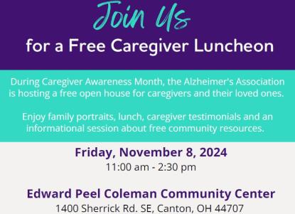 Free Caregiver Luncheon logo