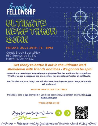 Nerf Throw Down Flyer